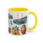 Mugla Coffee Mug | Turkey Travel Souvenir | Vintage Illustrated City Gift | 11 oz 15 oz Accent Mug