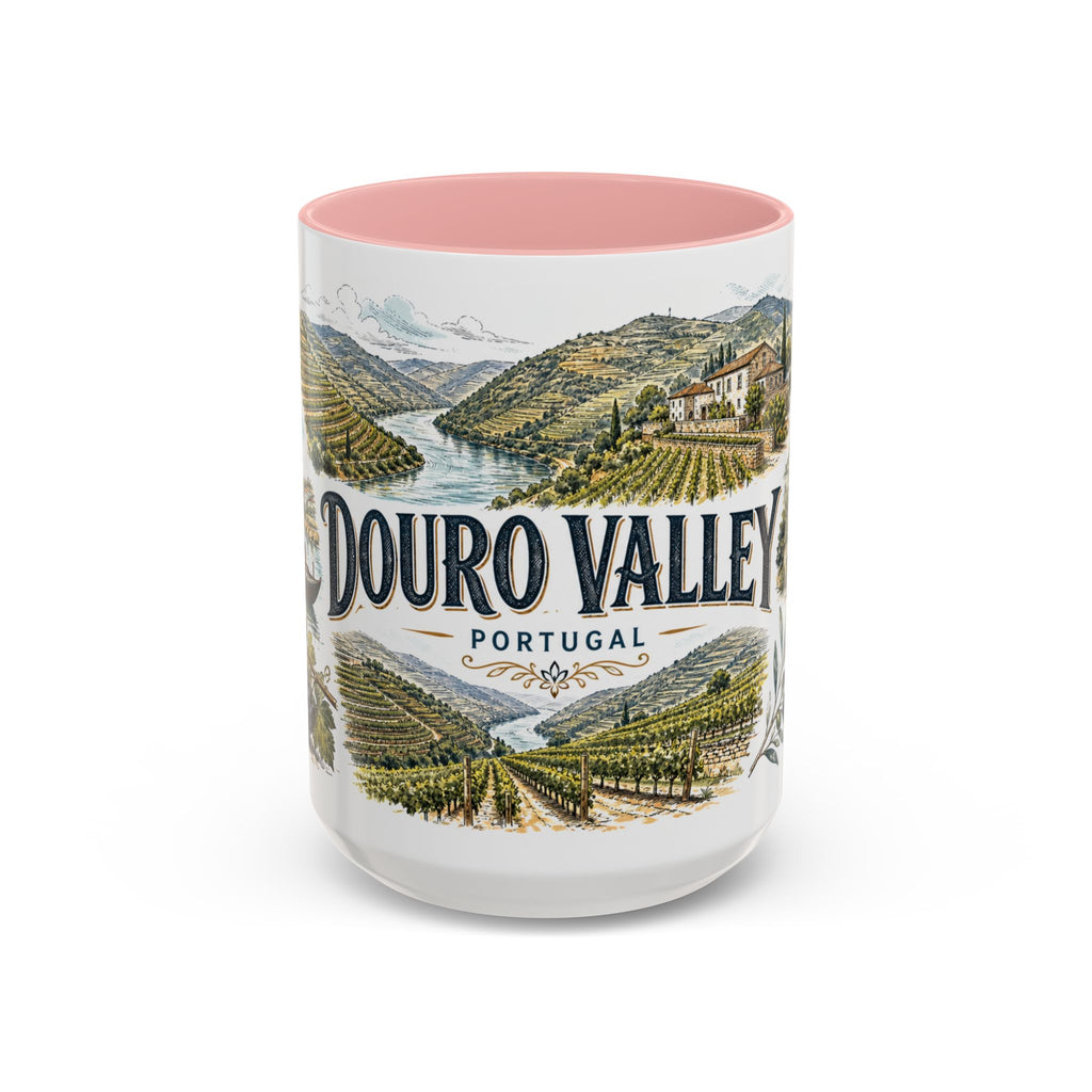 Douro Valley Mug, Portugal Travel Souvenir, Bucket List Gift, Accent Ceramic Coffee Mug 11oz 15oz