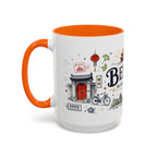 Beijing Coffee Mug | China Souvenir Travel Gift | Accent Color Ceramic 11oz 15oz