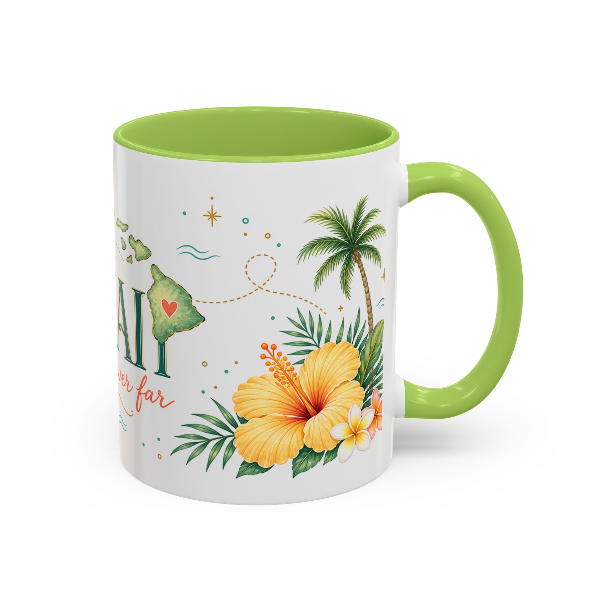 Hawaii State Map Mug | Moving Away Gift | Long Distance Friendship Coffee Cup