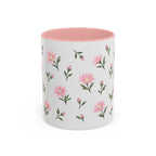 Montana Bitterroot Mug, State Flower Floral Coffee Cup, 11oz Botanical Gift