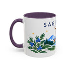Sagittarius Zodiac Coffee Mug | Bow and Arrow Design | Astrology Birthday Gift | 11 oz 15 oz Ceramic Accent Mug