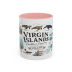 Virgin Islands National Park Coffee Mug | Caribbean Beach Snorkeling Reef Gift | Accent Color Ceramic 11oz 15oz