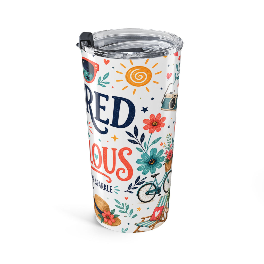 Retired and Fabulous 20oz Tumbler | Bright Retirement Gift | Insulated Stainless Steel Travel Cup
