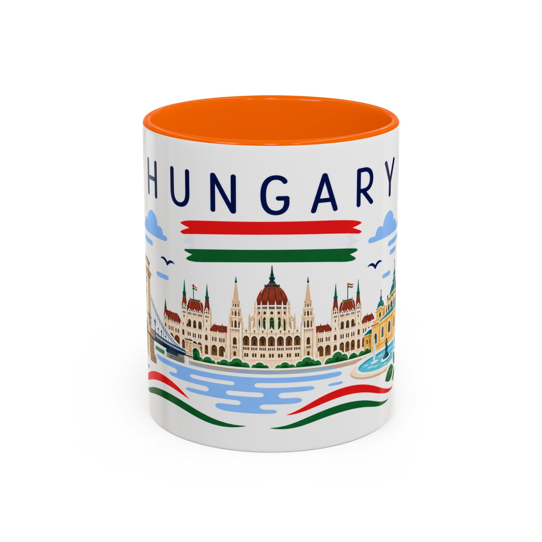 Hungary Coffee Mug | Travel Souvenir Accent Mug | Country Gift Ceramic Cup 11oz 15oz
