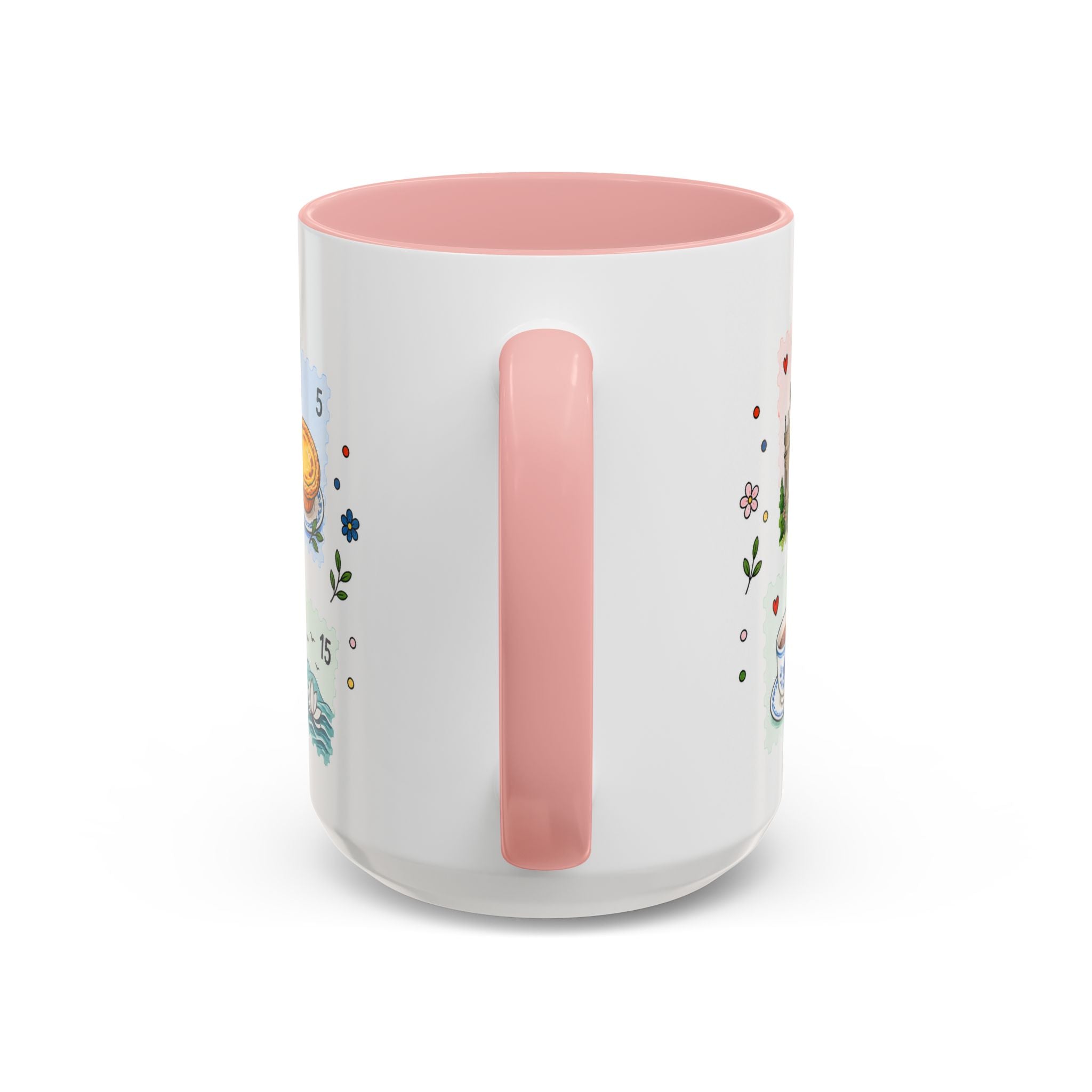 Macau Coffee Mug | Postage Stamp Collage Mug | Travel Souvenir Accent Cup 11oz 15oz