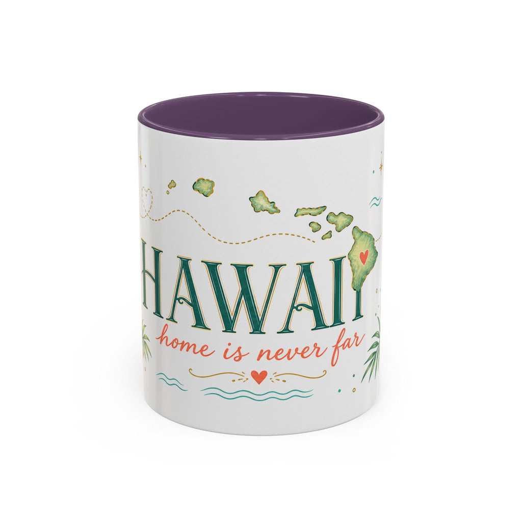 Hawaii State Map Mug | Moving Away Gift | Long Distance Friendship Coffee Cup