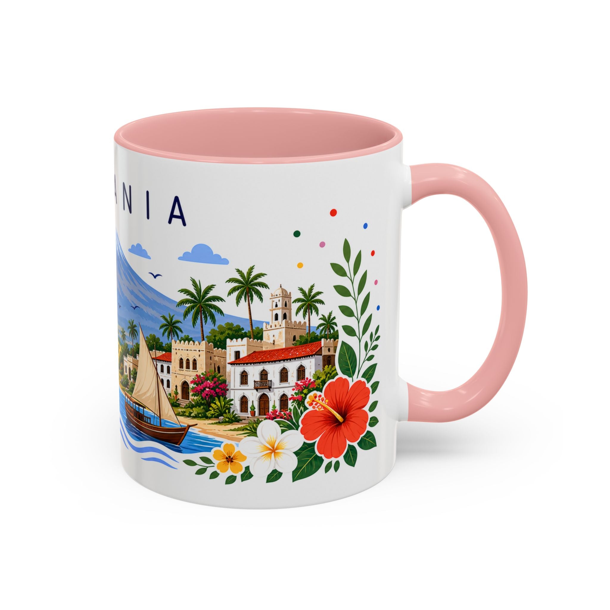 Tanzania Coffee Mug | Travel Souvenir Accent Mug | Place Gift Ceramic Cup 11oz 15oz