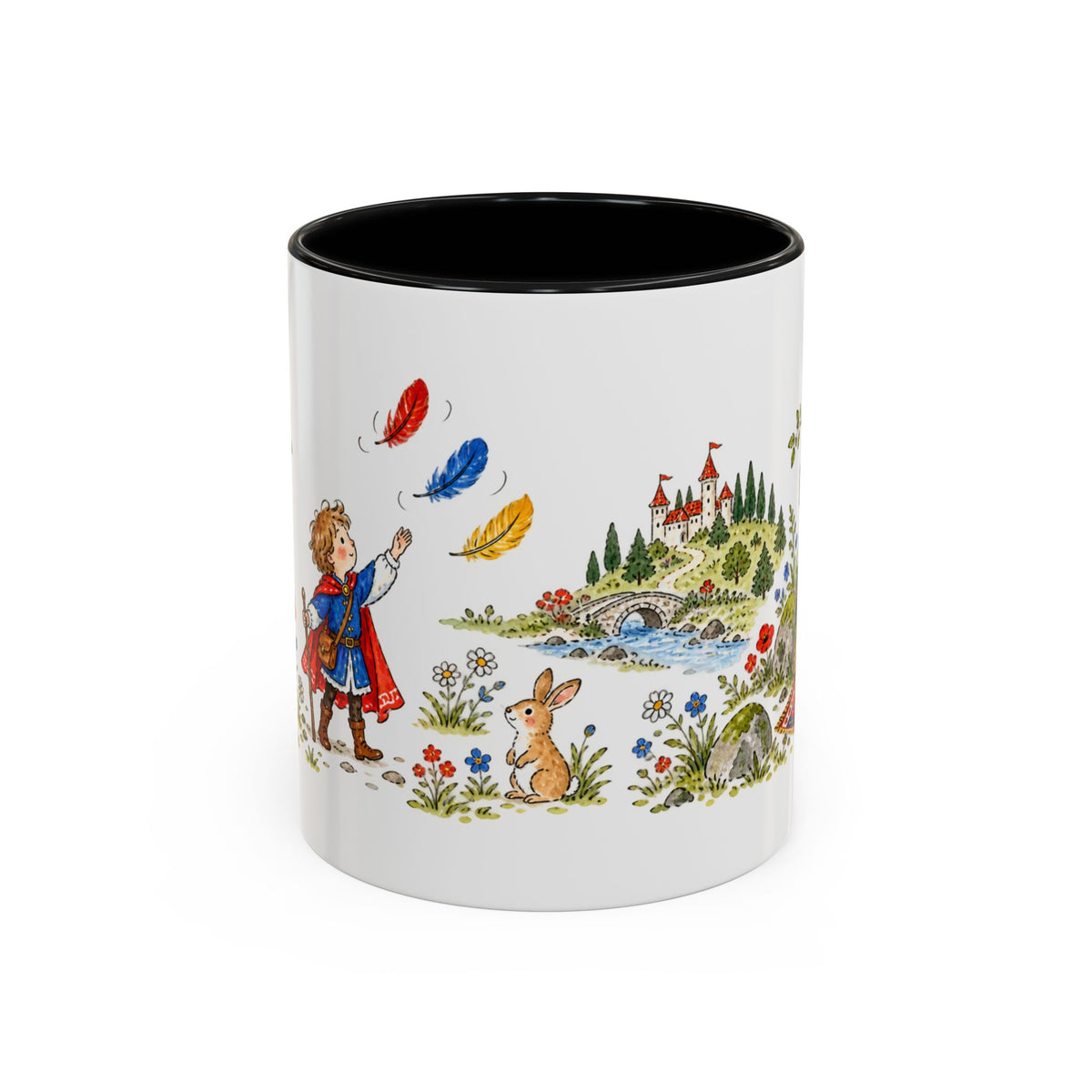 The Three Feathers Mug | Storybook Fairy Tale Accent Coffee Mug | EveryLegend