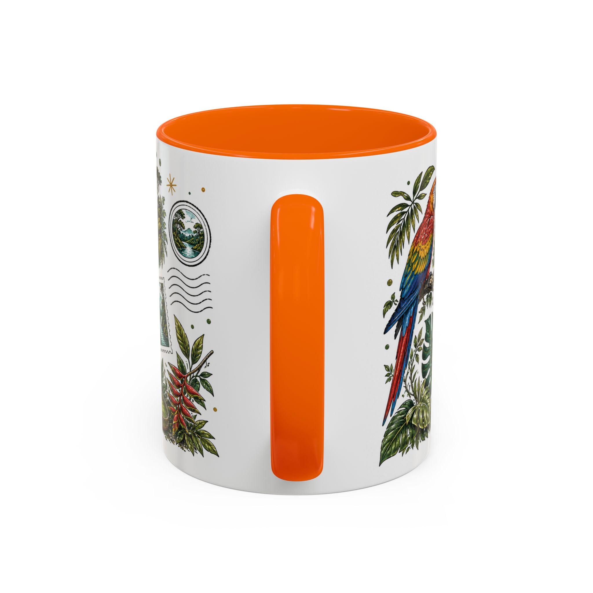 Amazon Rainforest Coffee Mug | Travel Destination Souvenir Gift | Accent Color Ceramic 11oz 15oz