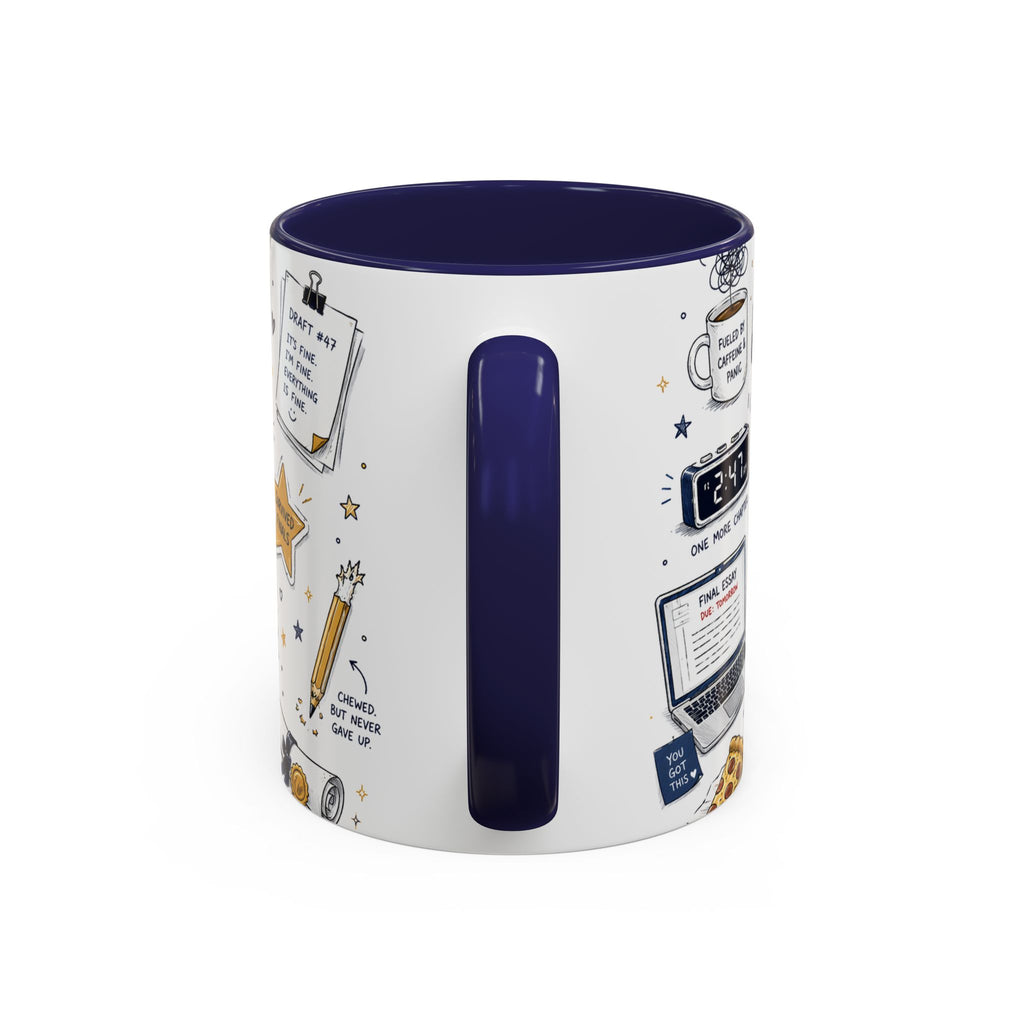 The Tassel Was Worth the Hassle Coffee Mug | Funny Graduation Gift 2026 | Accent Color Ceramic 11oz 15oz