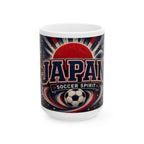 Japan Soccer Spirit Coffee Mug | Soccer Fan Gift | Ceramic 11oz 15oz Match Day Cup