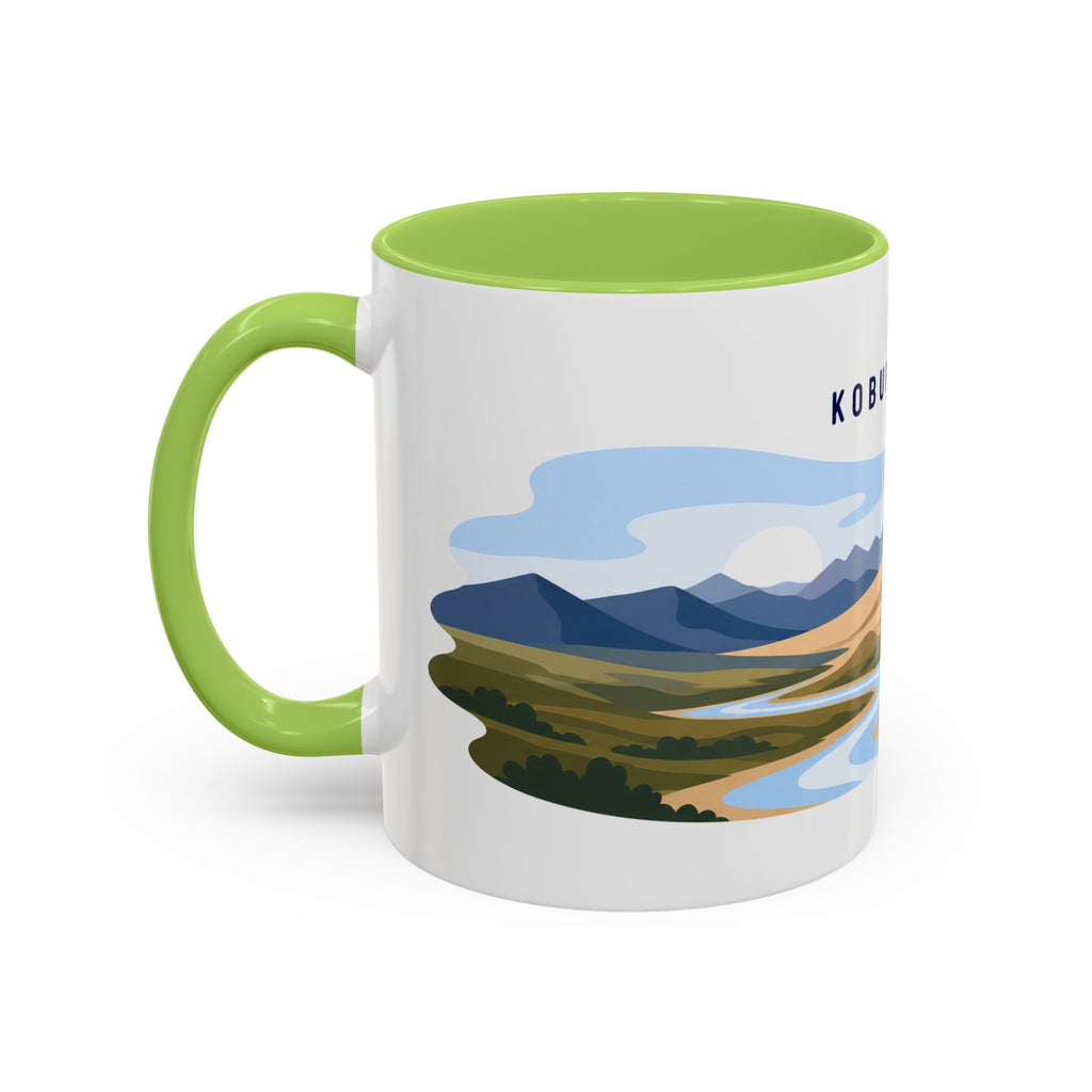 Kobuk Valley National Park Coffee Mug | Solid Color Block Park Souvenir | 11oz 15oz Accent Mug