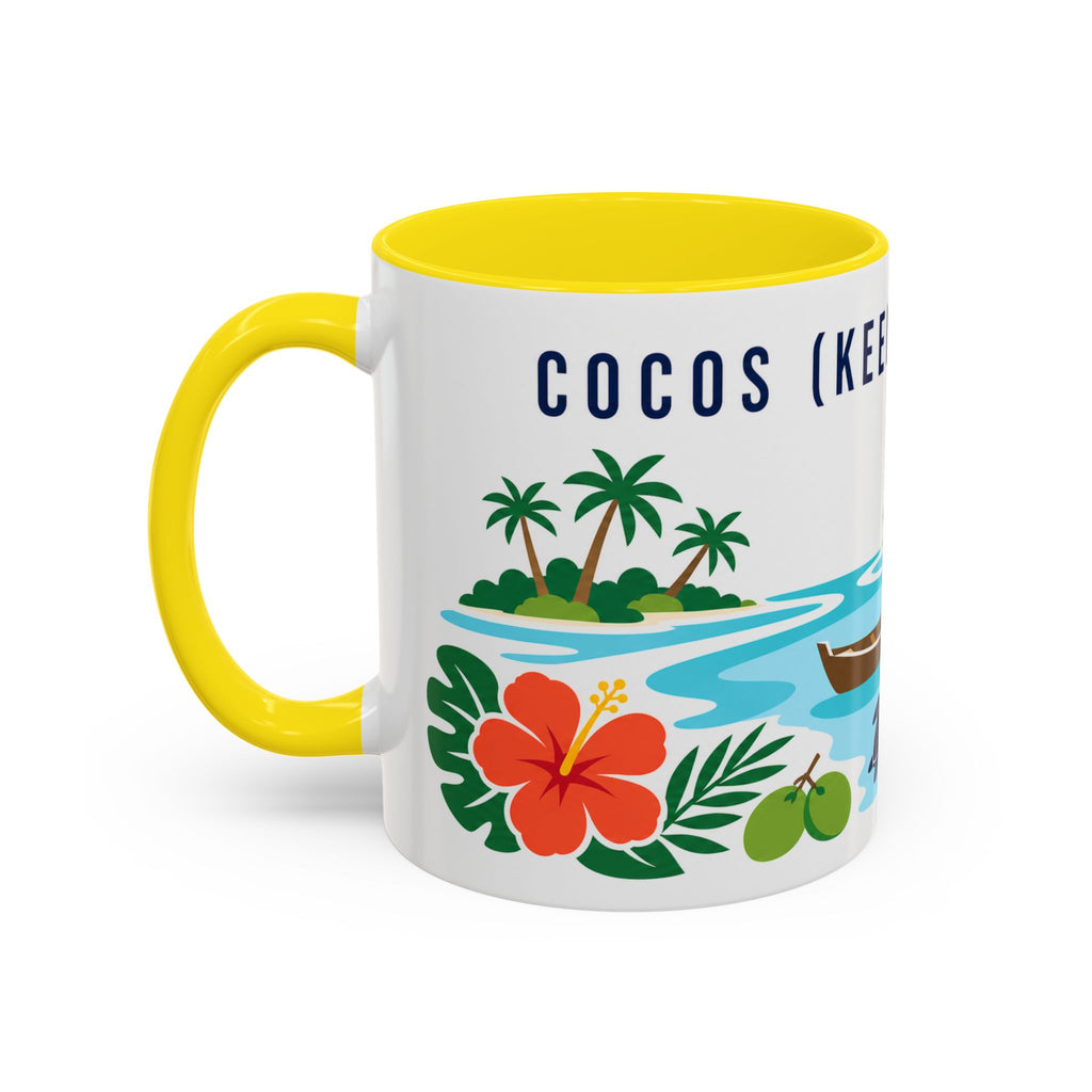 Cocos (Keeling) Islands Coffee Mug | Travel Souvenir Accent Mug | Country Gift Ceramic Cup 11oz 15oz