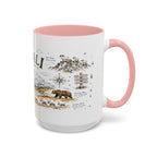 Denali National Park Coffee Mug | Alaska National Park Hiking Gift | Accent Color Ceramic 11oz 15oz