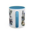 Johor Bahru Coffee Mug | Malaysia Travel Souvenir | Vintage Illustrated City Gift | 11 oz 15 oz Accent Mug