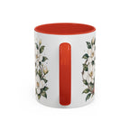 Mississippi State Map Mug | Moving Away, Homesick Gift | Botanical Accent Coffee Cup