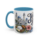Johor Bahru Coffee Mug | Malaysia Travel Souvenir | Vintage Illustrated City Gift | 11 oz 15 oz Accent Mug