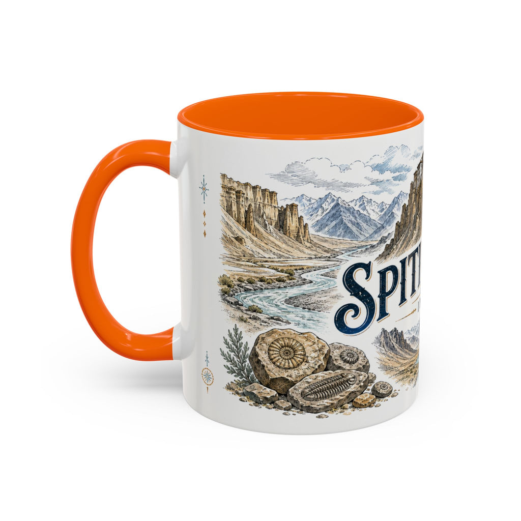Spiti Valley Mug, India Travel Souvenir, Bucket List Gift, Accent Ceramic Coffee Mug 11oz 15oz