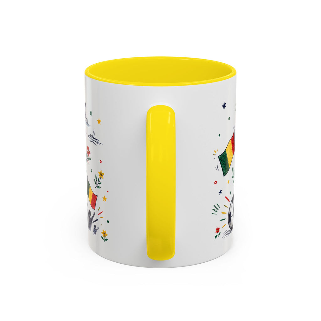 Senegal Soccer Coffee Mug | World Cup Fan Gift | Accent Color Ceramic 11oz 15oz Match Day Cup