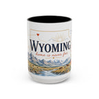 Wyoming Home State Mug | Moving Away Gift | Long Distance Friendship Coffee Cup | 11oz 15oz Accent Mug