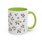 North Dakota Wild Prairie Rose Mug, State Flower Floral Coffee Cup, 11oz Botanical Gift