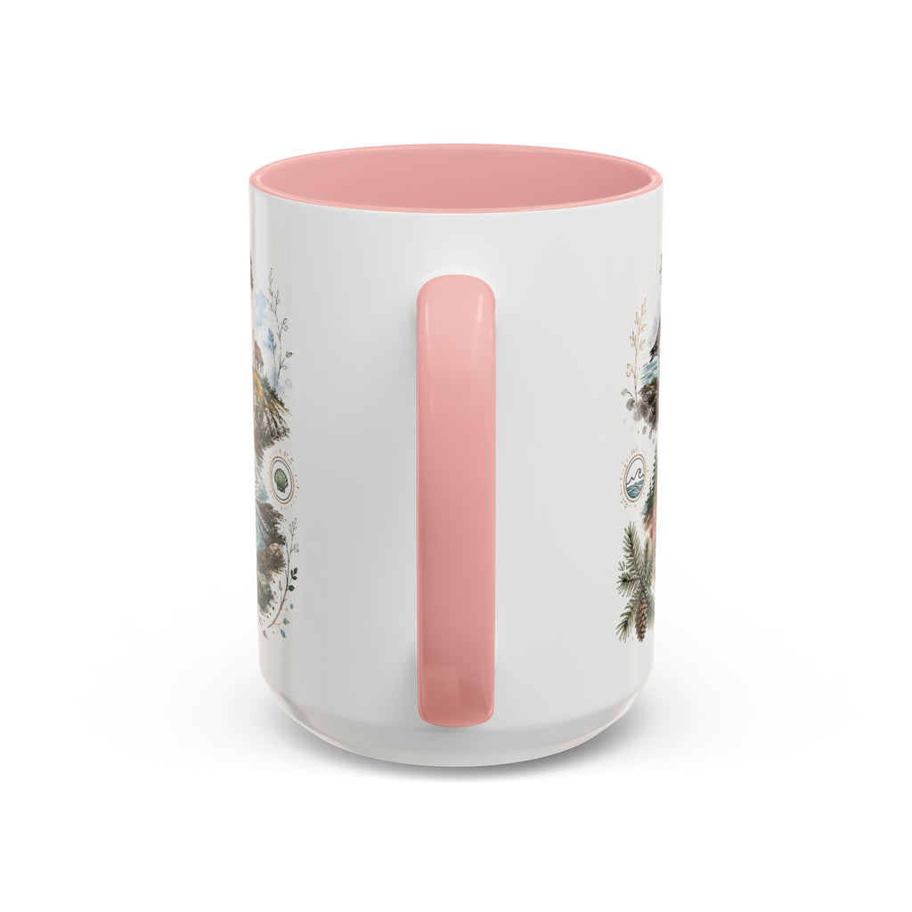 Bay of Fundy Mug, Canada Travel Souvenir, Bucket List Gift, Accent Ceramic Coffee Mug 11oz 15oz