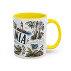 Tasmania Coffee Mug | Travel Destination Souvenir Gift | Accent Color Ceramic 11oz 15oz