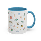 Angkor Christmas Mug | Watercolor Travel Souvenir | Holiday Gift | Accent Ceramic Coffee Cup 11oz 15oz