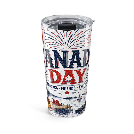 Canada Day 20oz Tumbler | Canadian Pride Gift | Insulated Stainless Steel Travel Cup