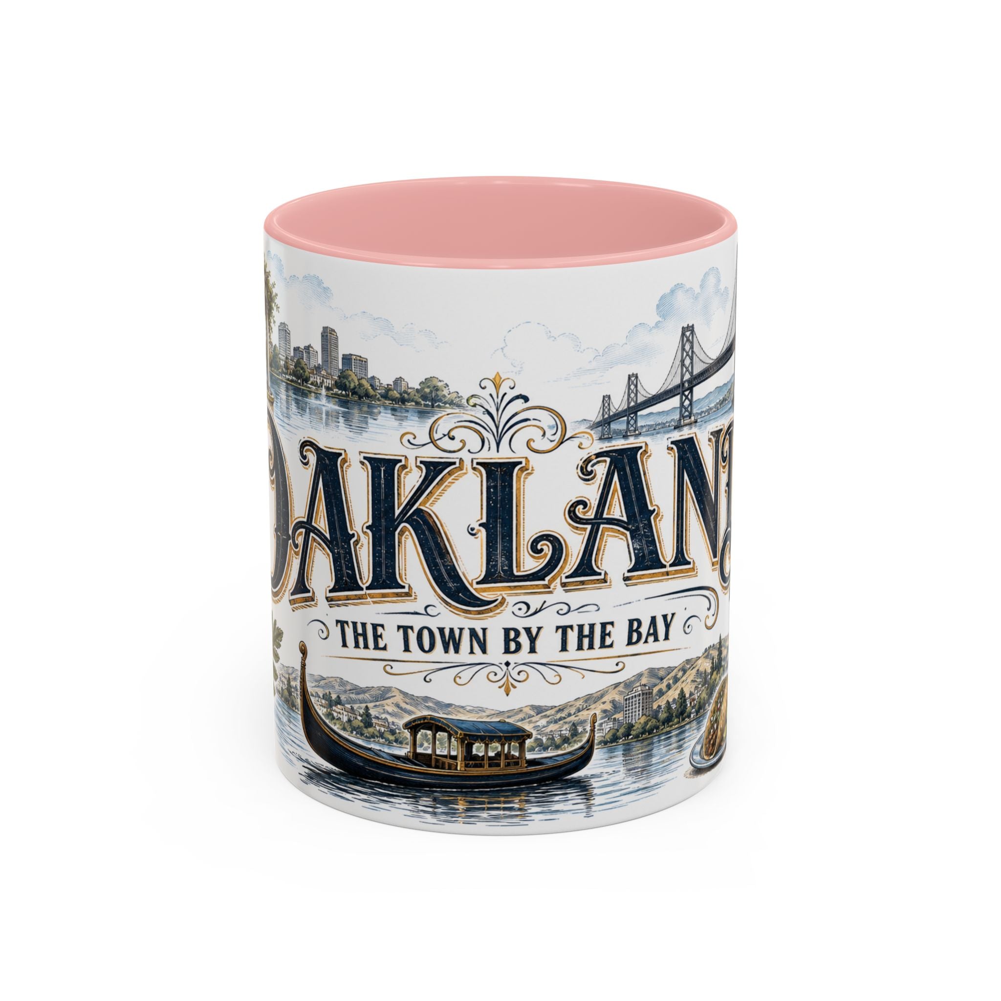 Oakland Coffee Mug | United States Travel Souvenir | Vintage Illustrated City Gift | 11 oz 15 oz Accent Mug