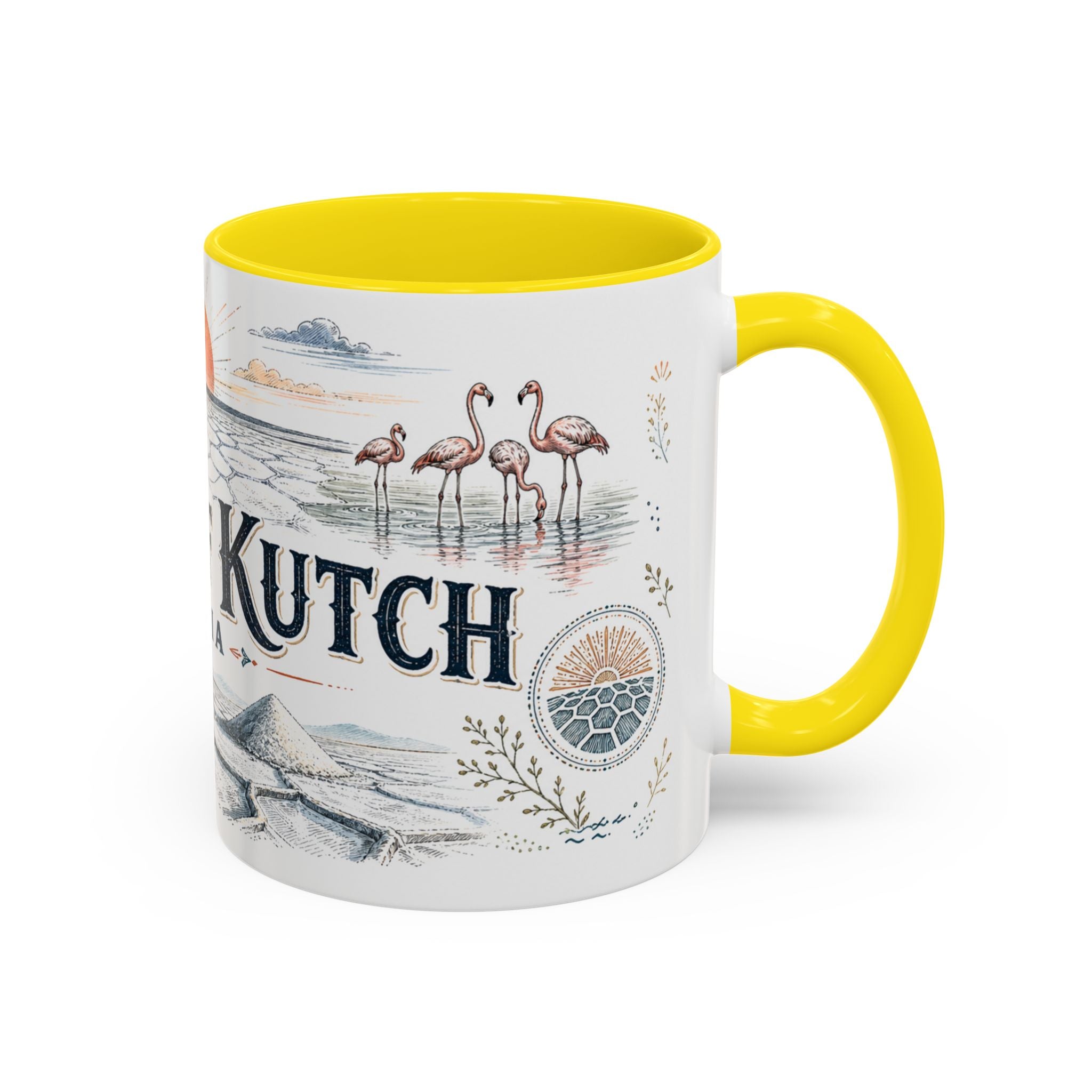 Rann of Kutch Mug, India Travel Souvenir, Bucket List Gift, Accent Ceramic Coffee Mug 11oz 15oz