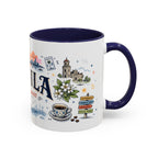 Manila Coffee Mug | Philippines Souvenir Travel Gift | Accent Color Ceramic 11oz 15oz