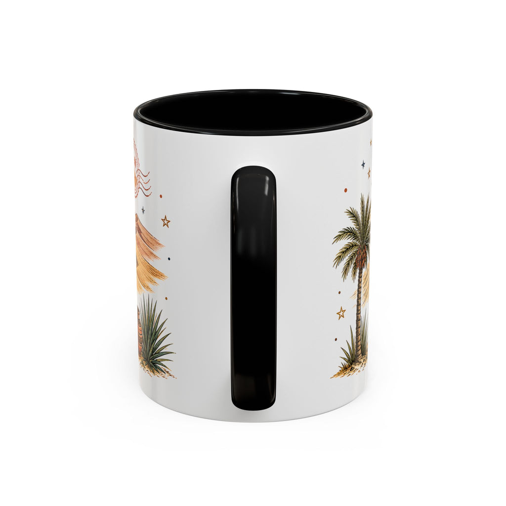 Sahara Dunes Coffee Mug | Travel Destination Souvenir Gift | Accent Color Ceramic 11oz 15oz