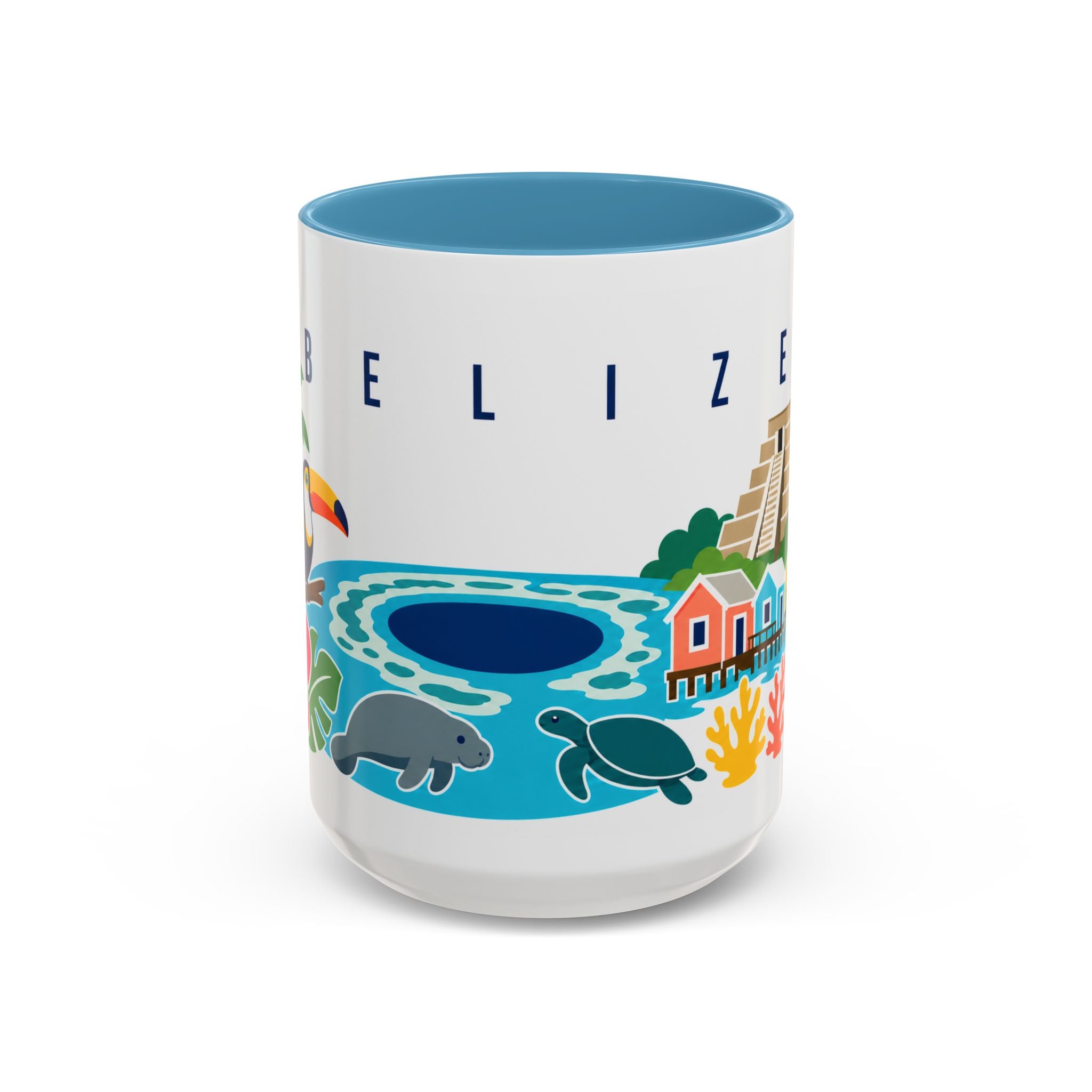 Belize Coffee Mug | Travel Souvenir Accent Mug | Country Gift Ceramic Cup 11oz 15oz