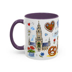 Munich Travel Mug | European City Souvenir Accent Coffee Mug | 11oz 15oz Ceramic Cup