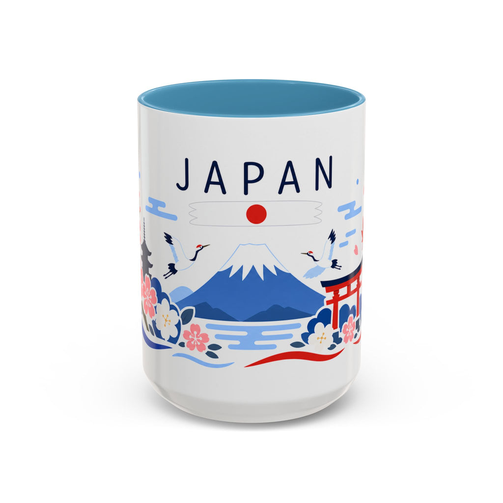 Japan Coffee Mug | Travel Souvenir Accent Mug | Country Gift Ceramic Cup 11oz 15oz