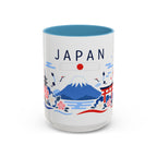 Japan Coffee Mug | Travel Souvenir Accent Mug | Country Gift Ceramic Cup 11oz 15oz