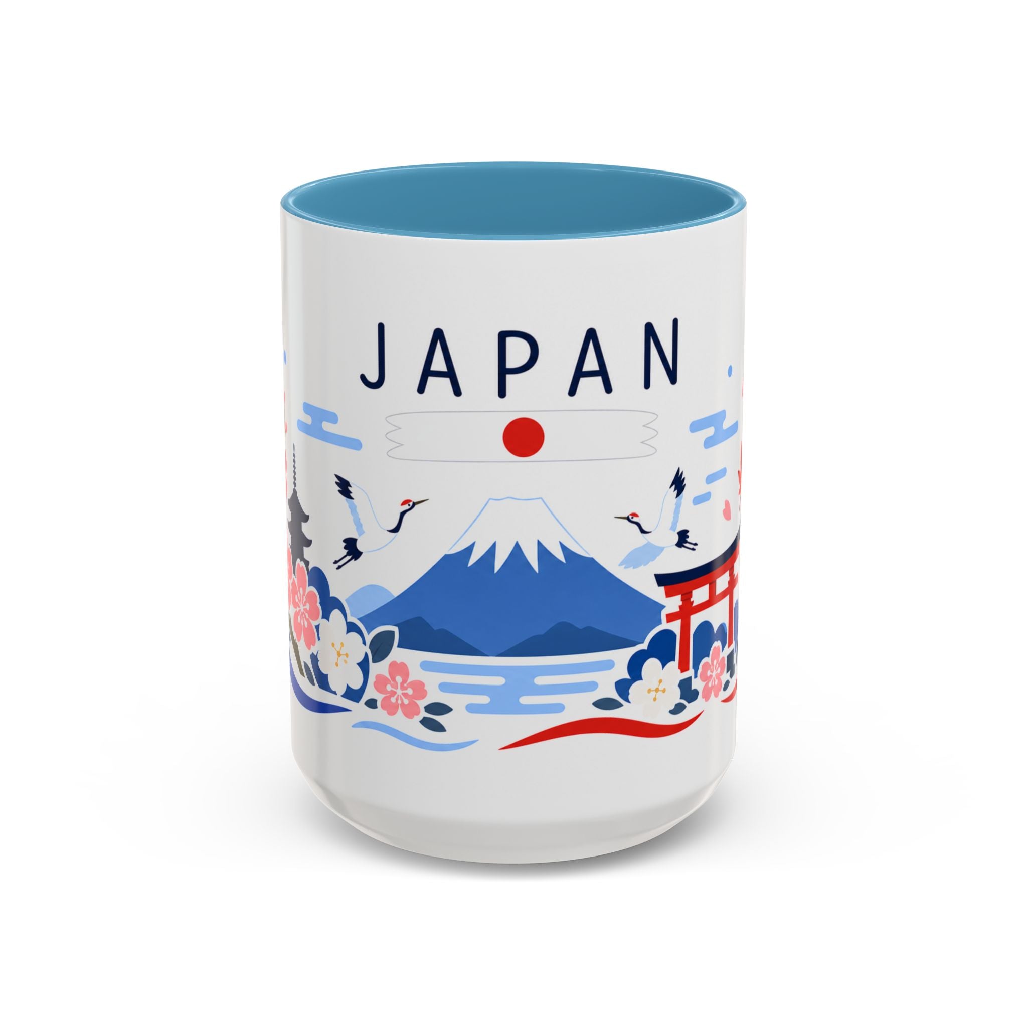 Japan Coffee Mug | Travel Souvenir Accent Mug | Country Gift Ceramic Cup 11oz 15oz