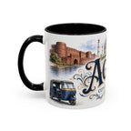 Agra Coffee Mug | India Travel Souvenir | Vintage Illustrated City Gift | 11 oz 15 oz Accent Mug