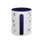 Christmas Candle Mug | Holly Wreath Watercolor Holiday Gift | Accent Cup 11oz 15oz