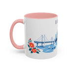 Busan Coffee Mug | South Korea Travel Souvenir | Porcelain Decal City Gift | 11oz 15oz Accent Mug