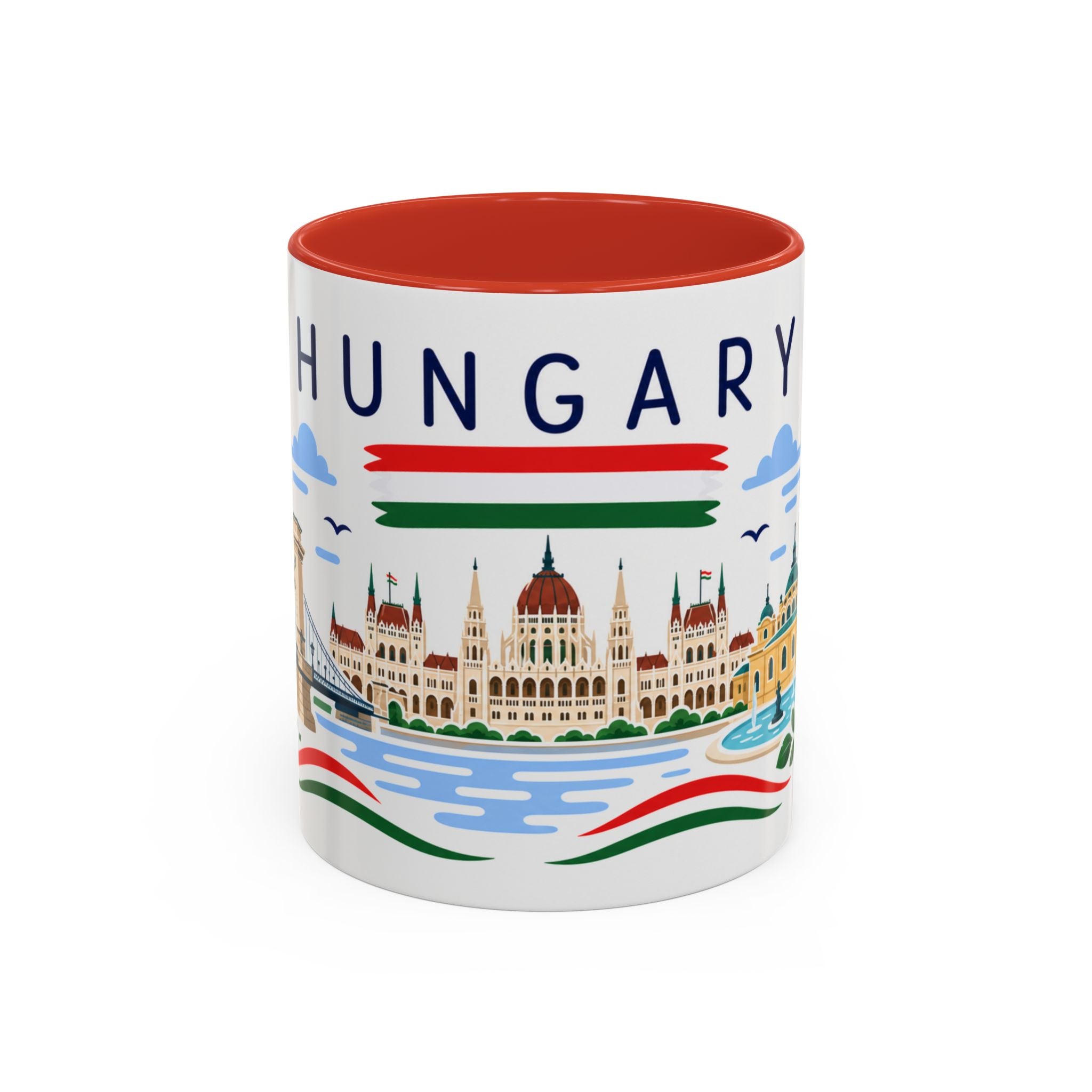 Hungary Coffee Mug | Travel Souvenir Accent Mug | Country Gift Ceramic Cup 11oz 15oz