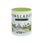 Bangladesh Coffee Mug | Travel Souvenir Accent Mug | Country Gift Ceramic Cup 11oz 15oz