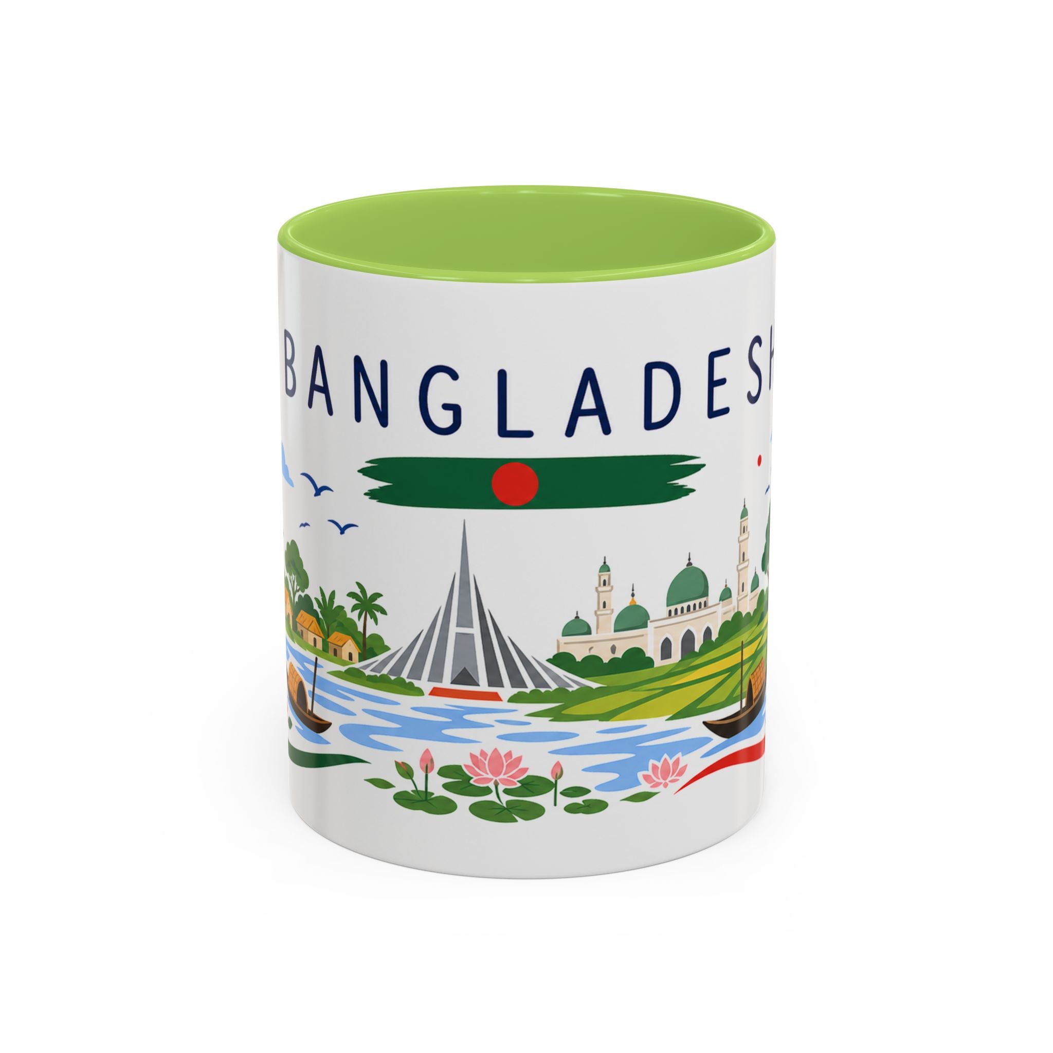 Bangladesh Coffee Mug | Travel Souvenir Accent Mug | Country Gift Ceramic Cup 11oz 15oz