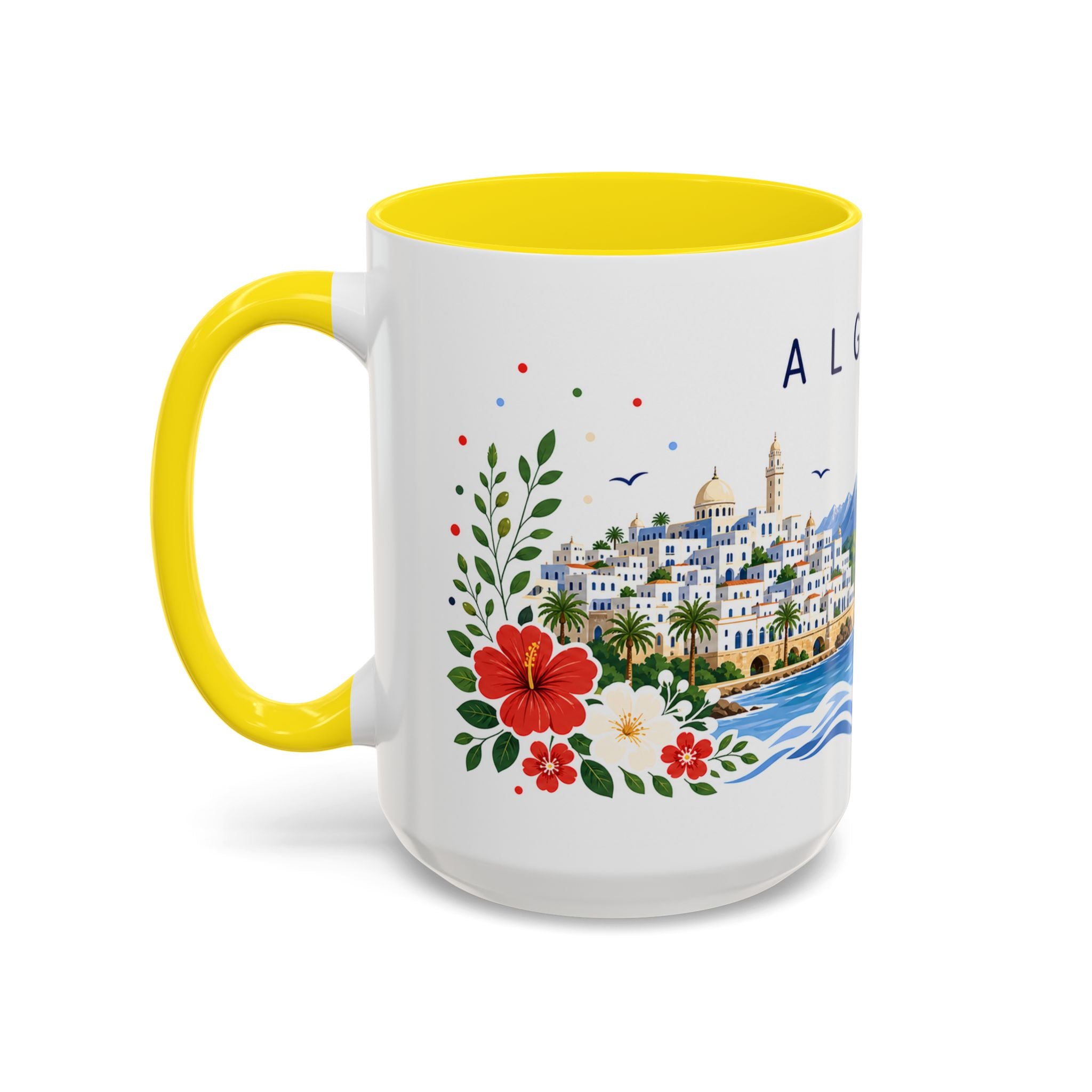 Algeria Coffee Mug | Travel Souvenir Accent Mug | Place Gift Ceramic Cup 11oz 15oz