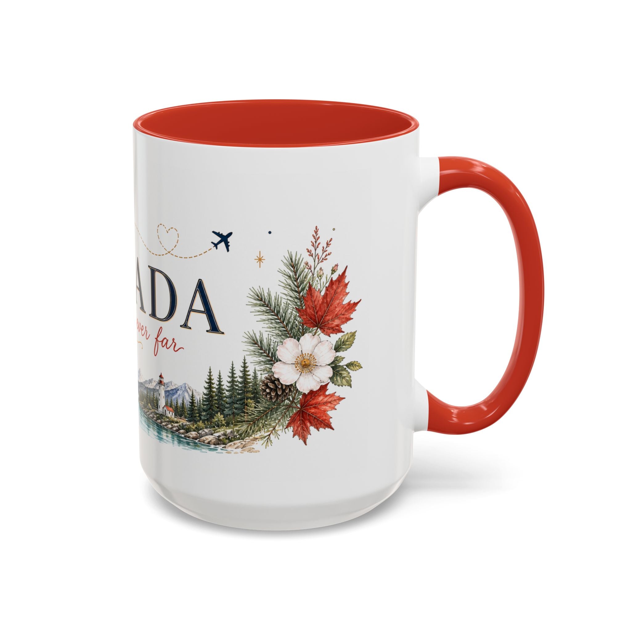 Canada Home Country Mug | Moving Away Gift | Long Distance Friendship | 11 oz 15 oz Accent Mug