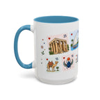 Luxor Coffee Mug | Postage Stamp Collage Mug | Travel Souvenir Accent Cup 11oz 15oz