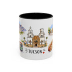 Tucson Illustrated Travel Mug | City Souvenir Accent Coffee Mug | 11oz 15oz Ceramic Cup