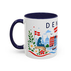 Denmark Coffee Mug | Travel Souvenir Accent Mug | Country Gift Ceramic Cup 11oz 15oz